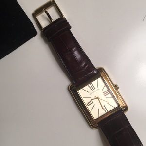 Michael Kors gold and brown leather watch, Mk2246